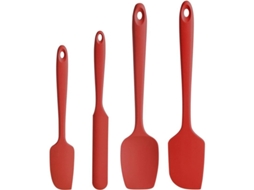 2026 kit de Espátulas de Silicona, Alimentário Sem Bpa, Resistente Ao Calor Até 600°f, Ferramentas de Cozinha para Assar e Misturar (vermelho)