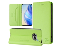 Rc01 Capa De Celular Dobrável Dupla Com Ventosa Magnética E Rfid Para Nothing Phone 2a