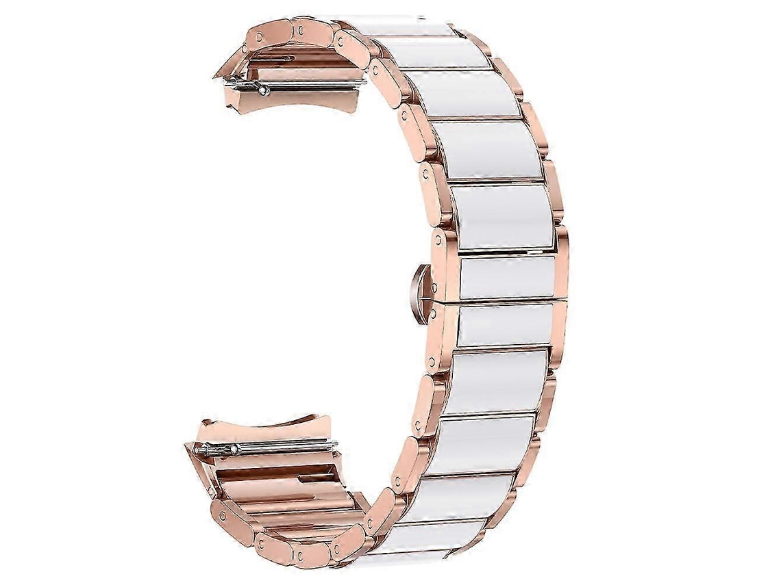 Pulseira De Aço Inoxidável Para For Watch 5 De 42 Mm Com Acabamento Semelhante A Cerâmica. Olysi Shop