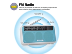 Altavoz Inalámbrico Bluetooth Rolton E500 de 6 W, Estéreo Hifi Con Radio Fm, Grabadora, Linterna Y Pantalla Led.