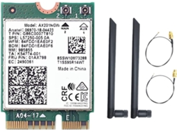 Placa Wifi Ax201ngw com Antena Dupla 2,4 Ghz + 5 Ghz 6 3000mbps M.2 Cnvio2 SFUSHOS