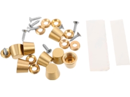 Luxshiny Conjunto De 8 Pés Latão Para Caixa Joias Com Base Antigo Bandejas Madeira, Elegantes