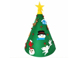 Árvore de Natal Infantil em Feltro, uma Decoração Natalícia Que Pode Ser Pendurada na Parede, Ergonômico, Uso Diário STELASPLEN