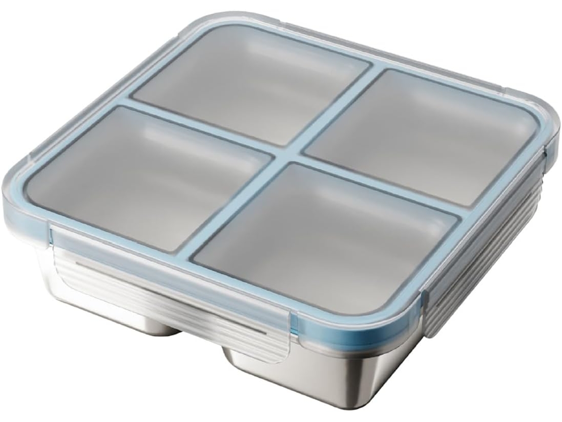Marmita Bento Em Aço Inoxidável, Com 4 Compartimentos E Recipientes De 720ml, Ideal Para Preparar Refeições Com