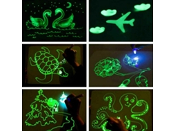 Quadro De Desenho Luminoso Led Com Caneta Fluorescente Brinquedo Educativo Para Crianças Presente Mágico