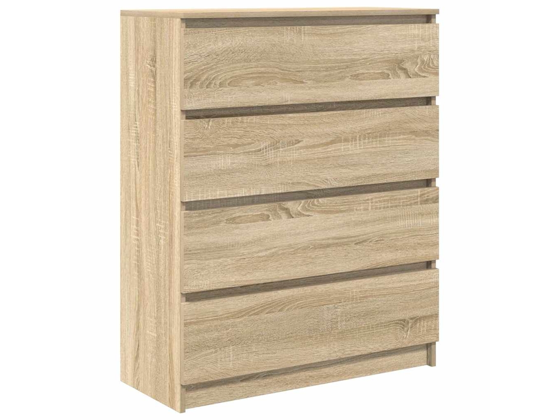 Aparador Derivados de Madeira Carvalho Sonoma (80x35x99 cm) MAISON EXCLUSIVE