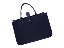 Sacola De Compras Dobrável De Feltro Para Brinquedos, Compras, Passeios, Armazenamento, Trabalho, Viagens, Piqueniques E Uso Diário, Azul Marinho.