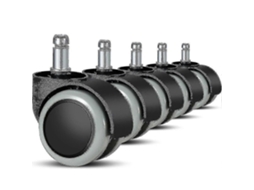 Pacote com 5 rodas de reposição para cadeiras de escritório de 11 mm/22 mm para pisos duros, cadeiras giratórias para jogos Prhh Slowmoose
