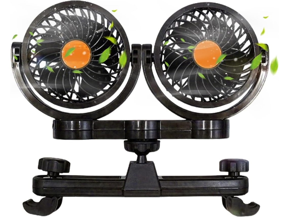 Ventilador Potente Para Carro, Refrigerador Portátil Ajustável