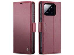 Capa Para Celular Com Compartimento Para Cartão Simvermelho, Xiaomi 13 Lite