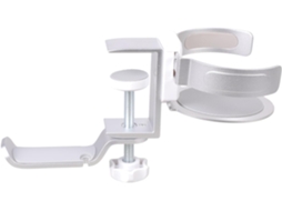 Suporte Pequeno Para Fones De Ouvido Com Compartimento Bebidas, Fácil De Instalar, Multifuncional, Porta Copos, Conjunto