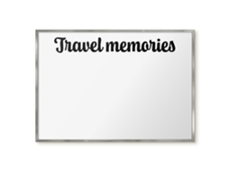 Magnetic Board Travel Memories For The Living Room Espelharte (100x70 Cm)