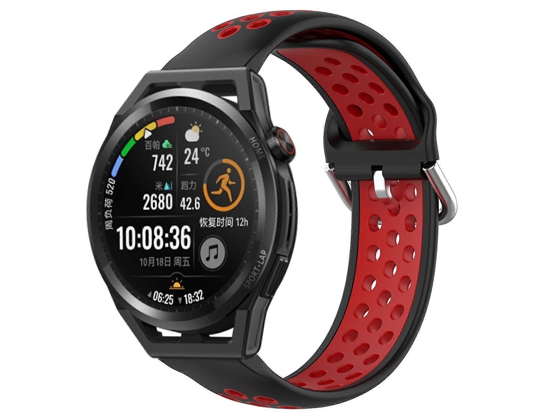 Pulseira De Silicone Esportiva Perfurada E Respirável Para Huawei Watch Gt Runner 22mm