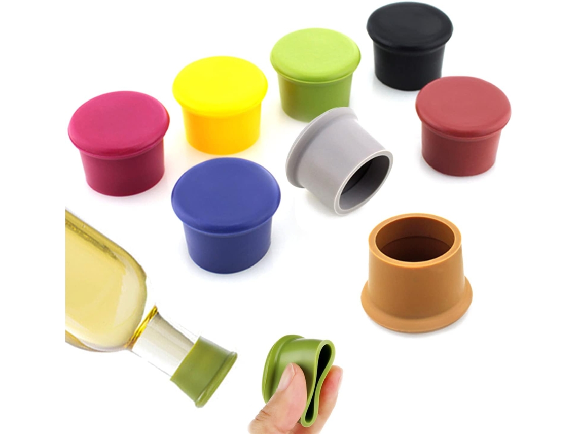 Rolhas de Silicone para Champanhe em Aço Inoxidável BRILVIBERA