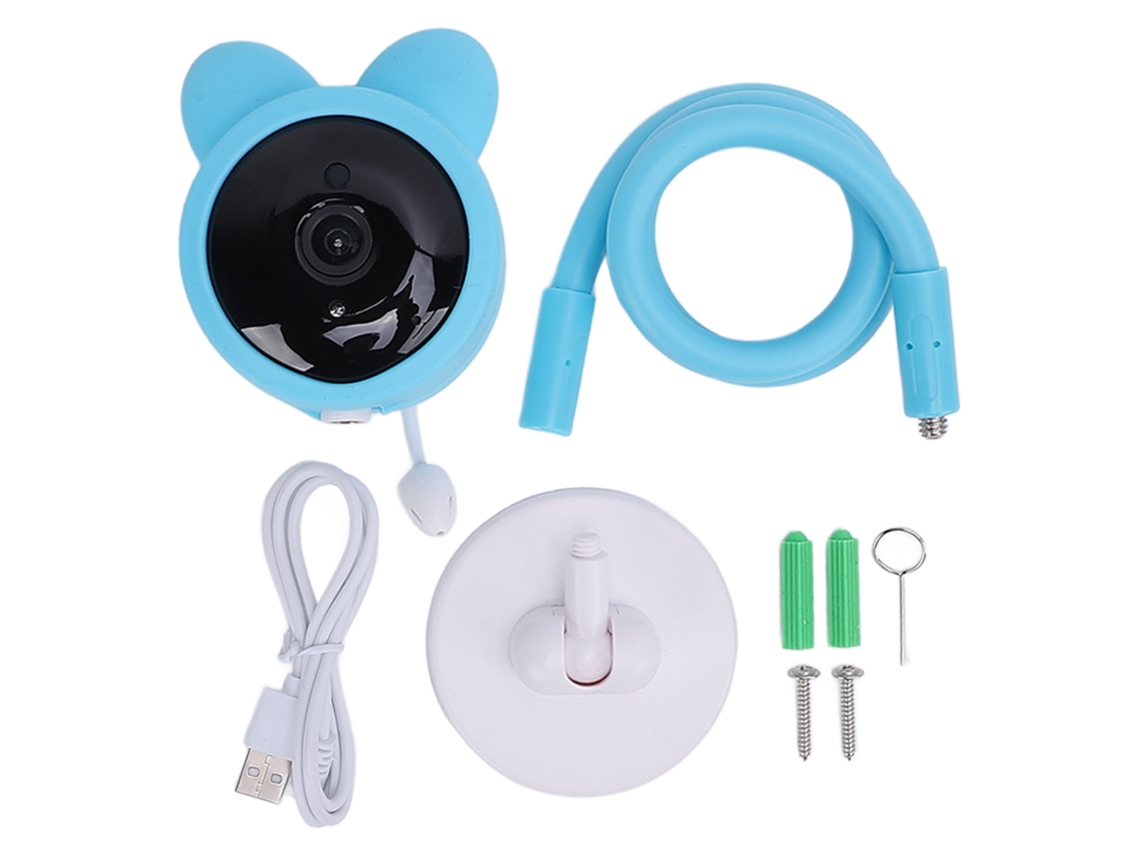 Câmera Wifi Baby 1080p com Interfone de Voz, Vigilância Remota e Interativa para Bebês e Pets