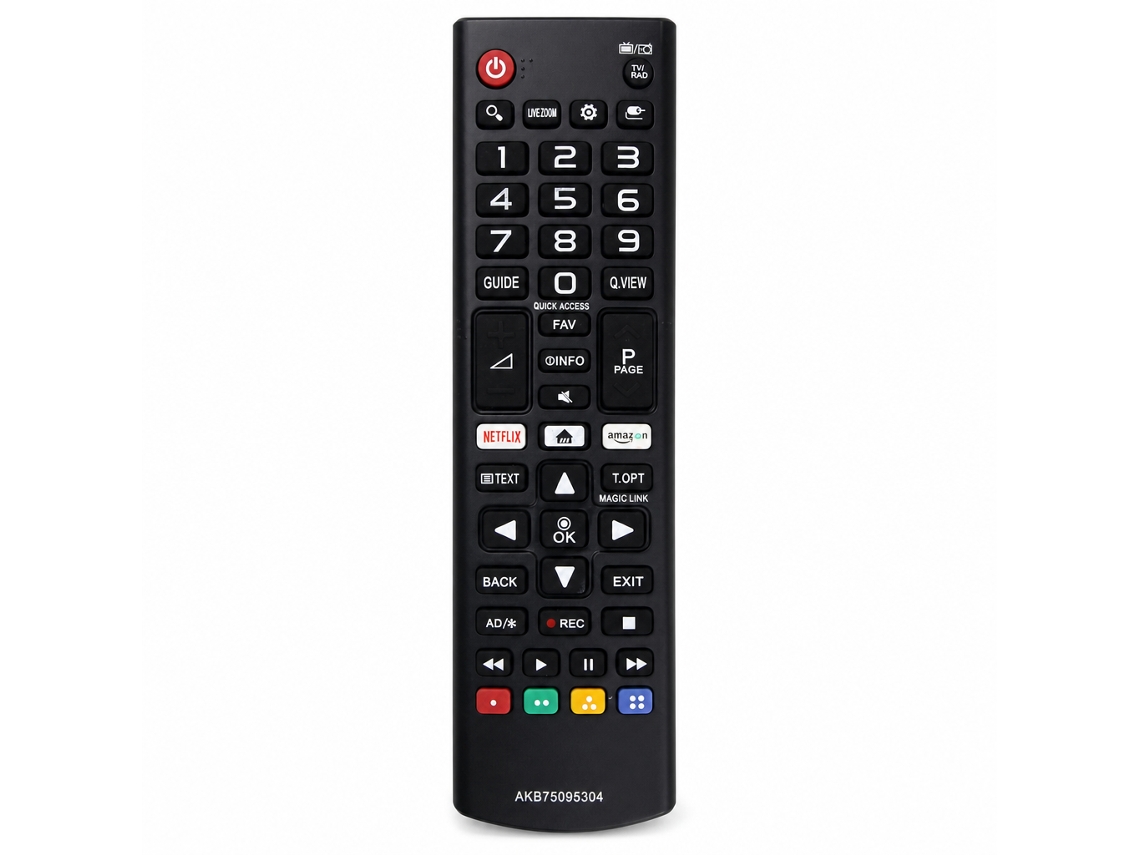 Comando À Distância Para Tv Compatível Com Lg Akb75095304 Com Atalhos Netflix E Amazon