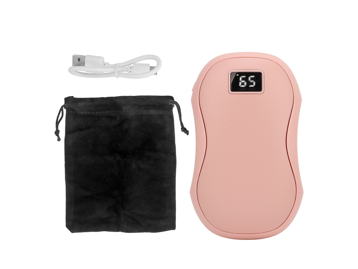 Aquecedor de Mãos Recarregável 6000mah Rosa
