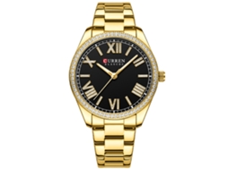 Relógio Feminino De Quartzo Com Pulseira De Aço, Design Simples, Numerais Romanos.