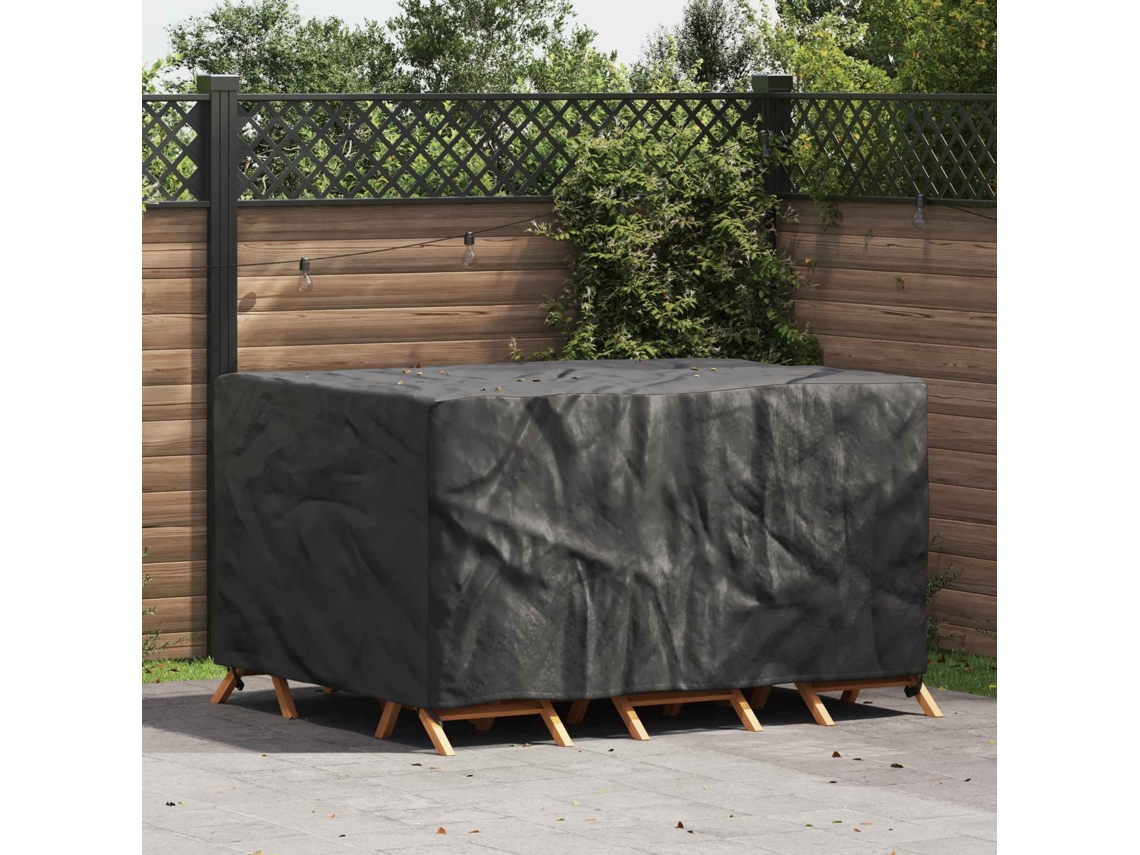 Vidaxl Capa Para Móveis Liso Preto 180 X 120 X 74 Cm 210d