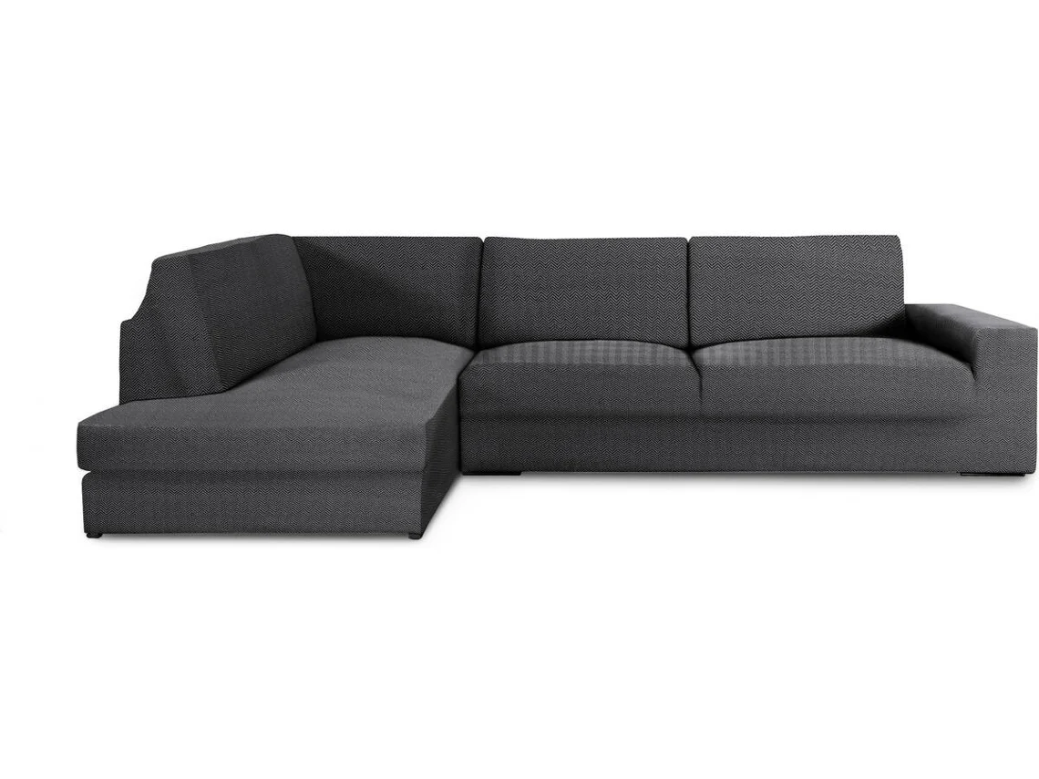 Capa de Chaise Longue de Canto Esquerda EYSA Premium Jaz Tecido Multielástico (500 x 110 x 120 cm - Poliéster e Algodão - Gris Oscuro)