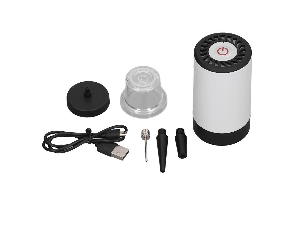 Bomba de ar elétrica portátil ultrapequena com bateria de 800mAh, recarregável via USB para encher e esvaziar boias e boias de natação.