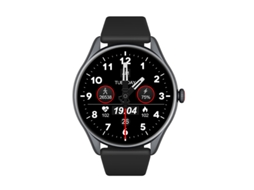 (preto) Smartwatch Com Tela De 1,43 Polegadas, Monitoramento De Frequência Cardíaca, Assistente De Voz Com Ia E Conectividade Bluetooth.