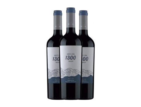 Vinho ANDELUNA 1300 Merlot Mendoza (0.75 L - 3 Unidades)