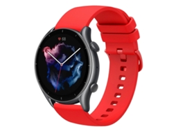 Pulseira De Silicone Macio De Cor Sólida De 22 Mm Para Amazfit Gtr 3