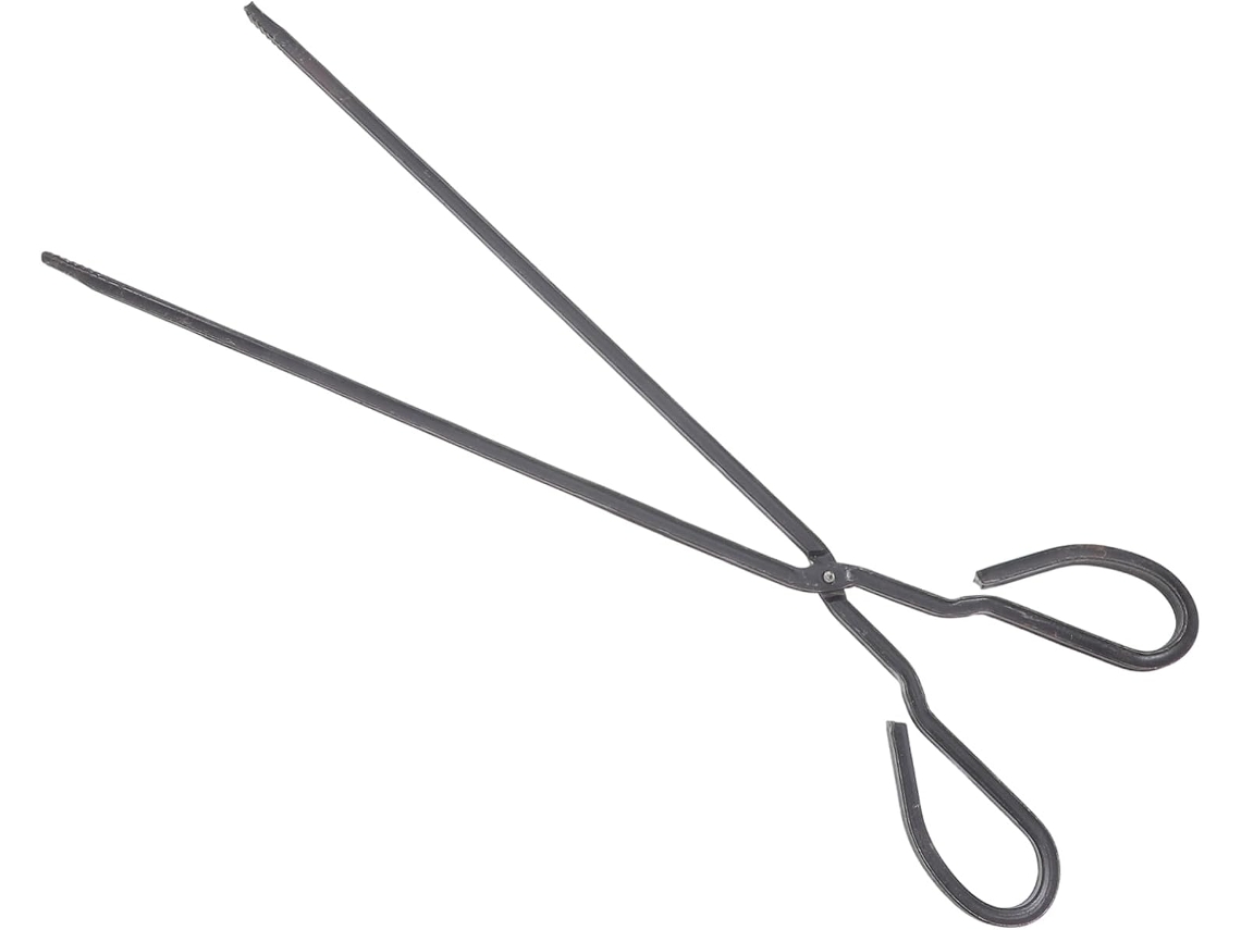 Pinça De Ferro Reforçado Veemoon, 50cm De Comprimento, Para Carvão, Multifuncional, Segura Para Manuseio Em