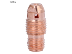 Conjunto de 10 peças de corpo cônico de cobre 13n26-29 para tocha de soldagem TIG, consumíveis de soldagem (13n27)