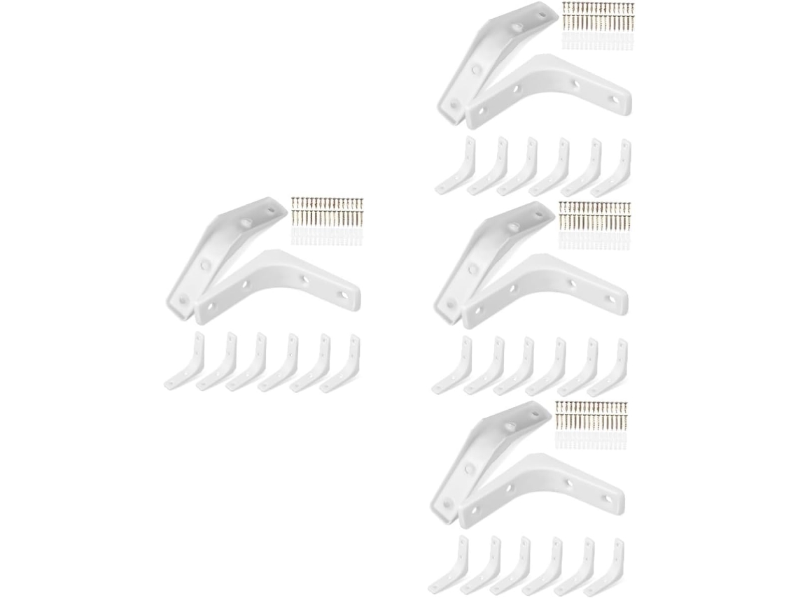 Conjunto De 32 Suportes Para Prateleiras Flutuantes, Suportes De Parede Reforçados.