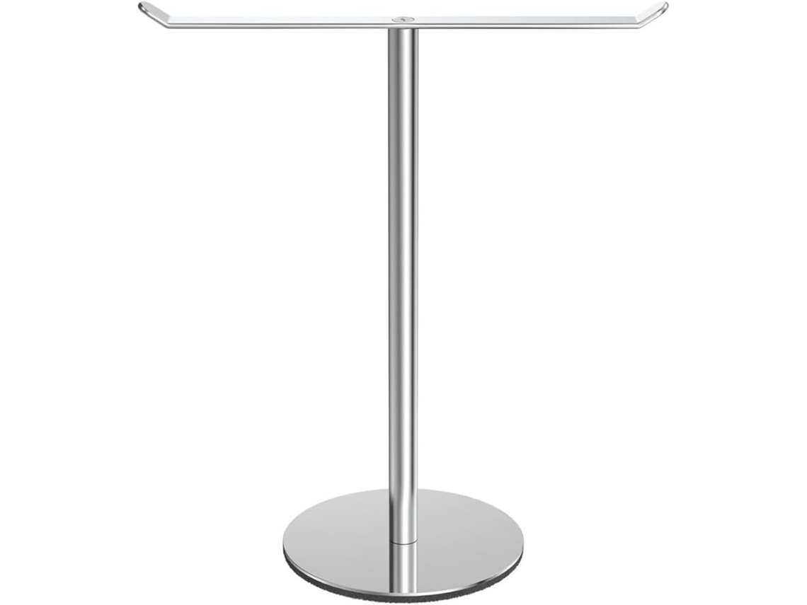 Suporte Vertical Em Formato De T Para Toalhas Mão, Com Base, Para Bancada, Ideal Para Banheiro E Cozinha Prateado