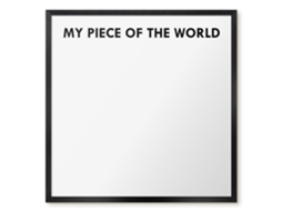 Magnetic Board My Piece Of The World For The Living Room Espelharte (50x50 Cm)