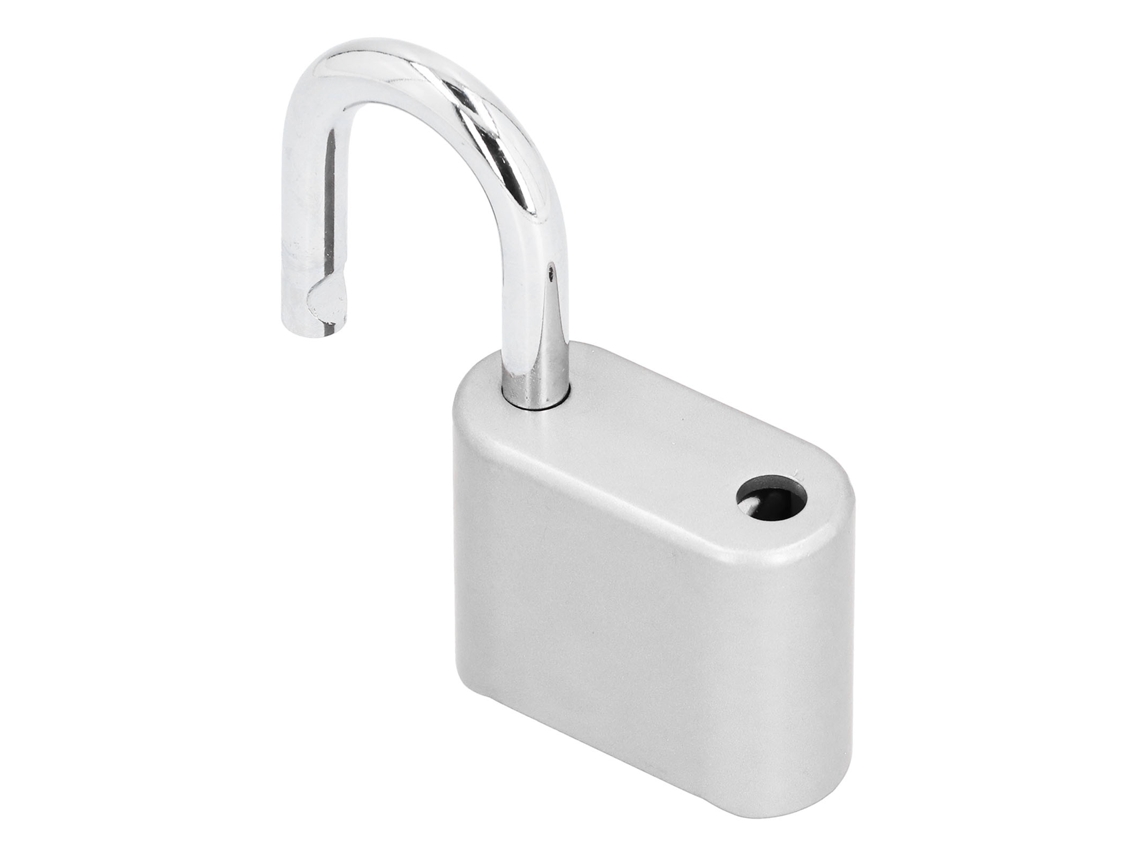 Cadeado com Senha Anti roubo S/MARCA para Porta Mochila Bagagem Segurança Resistente Chaveiro Sem Chave Prata