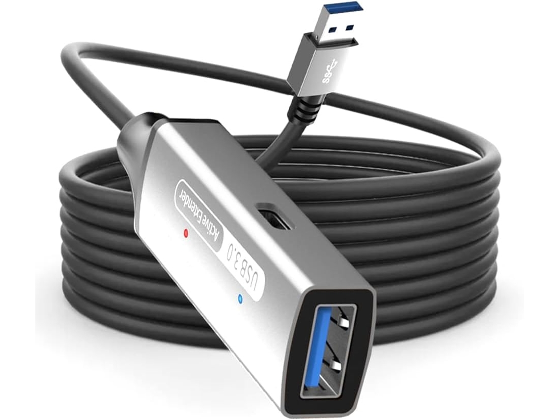 Cabo De Extensão Usb 3.0 Macho Para Fêmea Booster Active, 5 Metros.