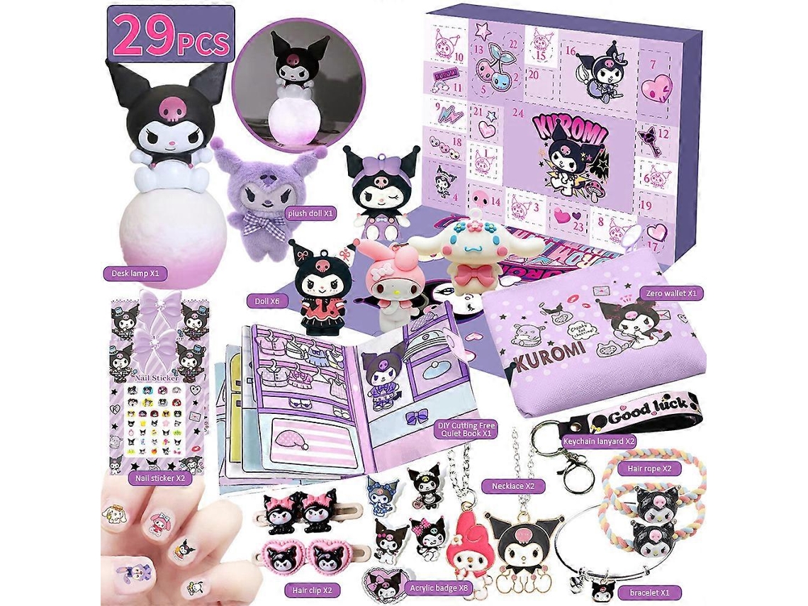 Calendário Do Advento 2024 Com Kuromi, My Melody, Cinnamoroll Da Sanrio Acessórios De Brinquedo Para Crianças E Meninas Presen Aquaforge