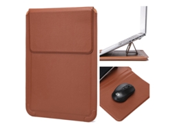 Capa para Portátil HEXINYIGJLY 13 13.3 com Forro Macio Acolchoado, Impermeável para Macbook/dell/hp/surface Marrom