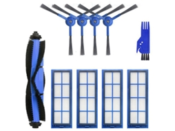 10 peças/set escova lateral filtro rolo escova mop panos para eufy robovac l70 varredor robô aspirador de pó acessórios