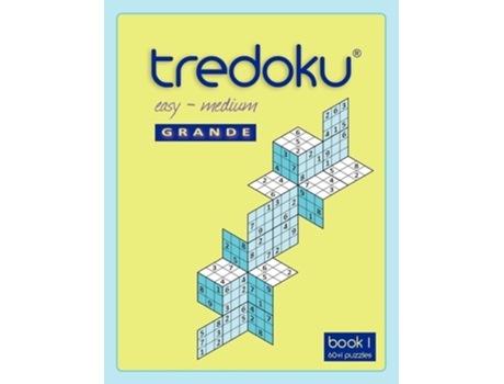 Livro Tredoku Easy Medium Grande Book 1 De Mindome Games (inglês)