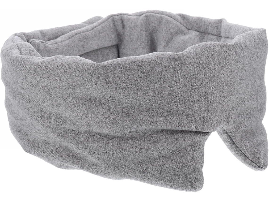 Máscara De Dormir Bordada Em Modal Cáqui Escuro, Máscara Noturna De Veludo Cristal Macio, Faixa Para Cabeça