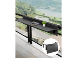 Mesa de varanda suspensa ajustável Vevor 800 x 450 x 240 mm com corrimão