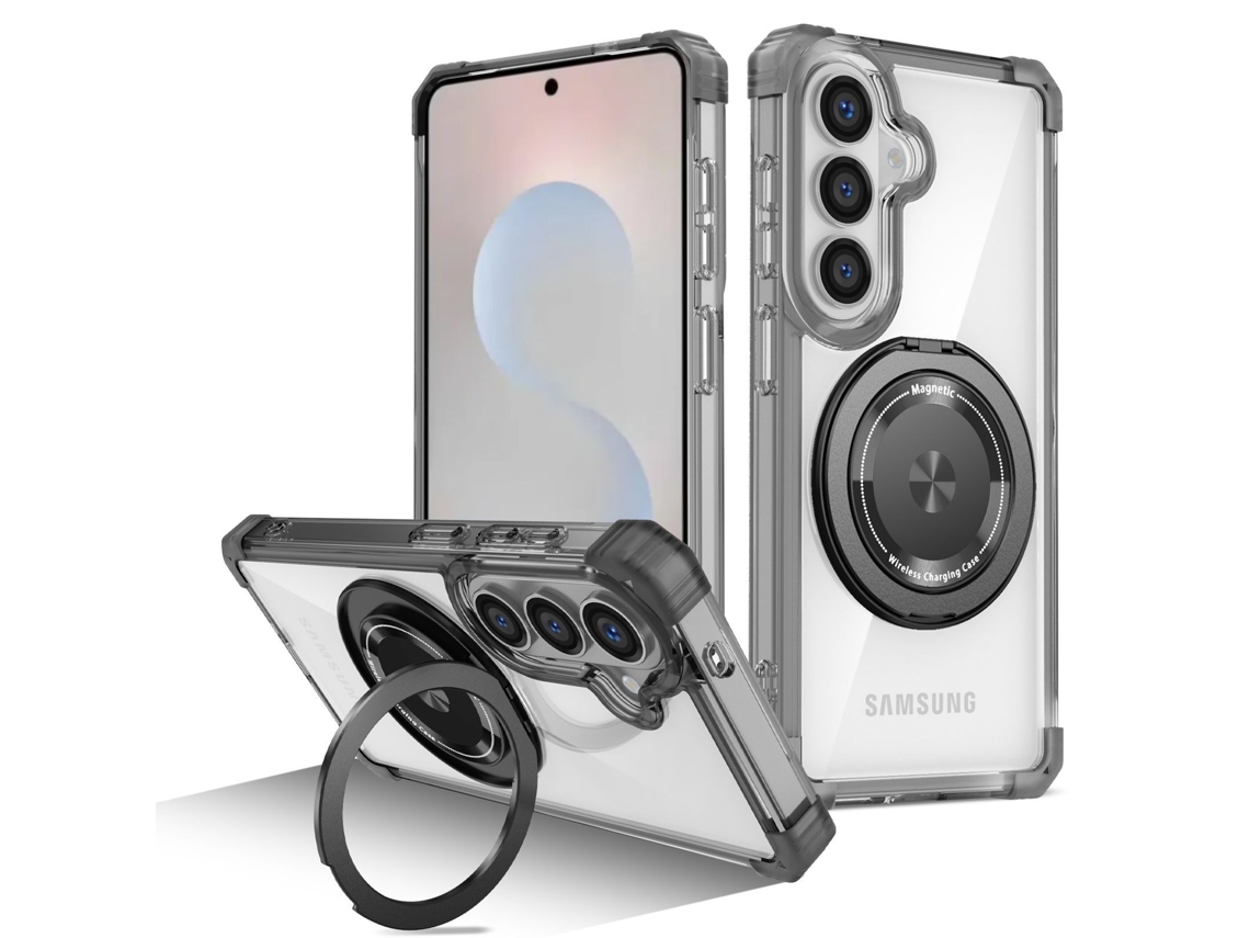 Capa Para Samsung Galaxy S26 Com Suporte Magnético Giratório De 360° (preta) Digitallab