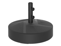 Base Per Ombrellone, Riempibile Fino a 30 Kg, Supporto Rotondo Per Ombrellone, Portaombrelli Per Ombrelloni da 36/38/48 Mm, Nero ZENCORE SERVICES