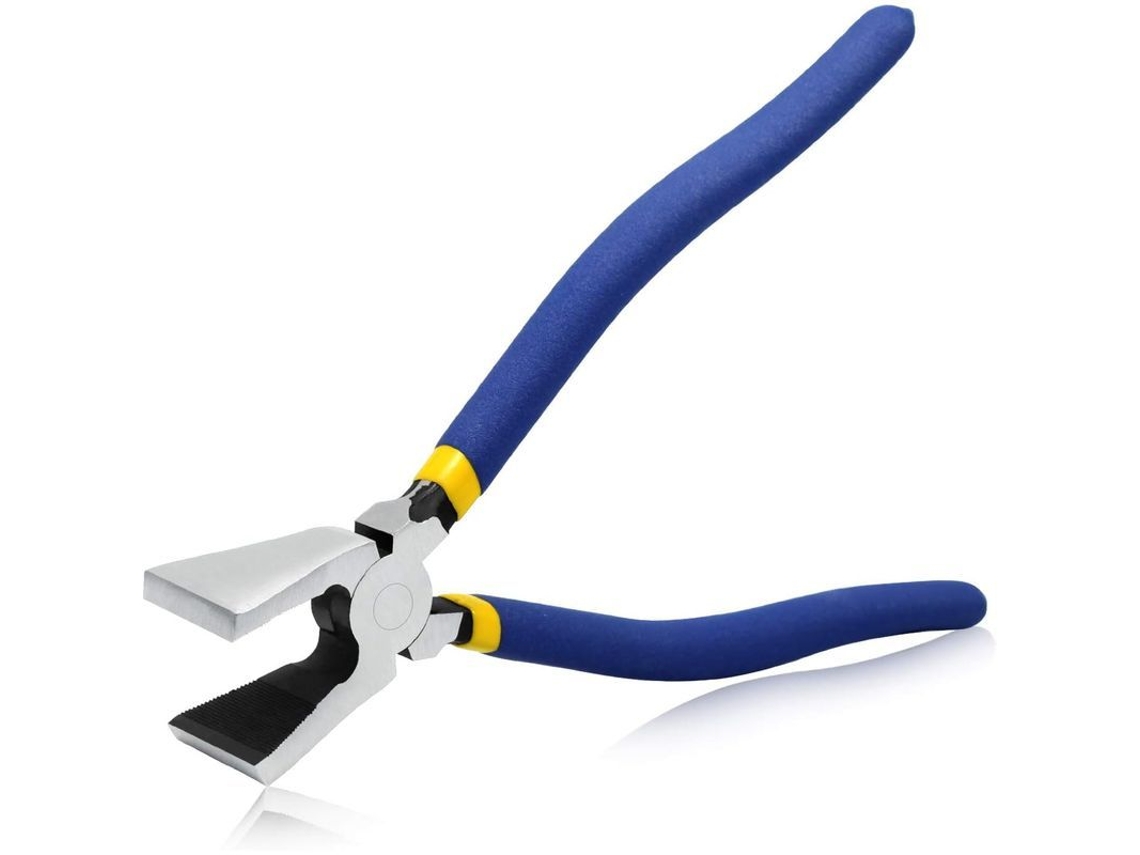 Pinza De Vidrio De Mandíbula Plana - Ferramenta Duradoura Para Quebrar Vidro - Pinza Forte Para Trabalhos De Ladrilhos