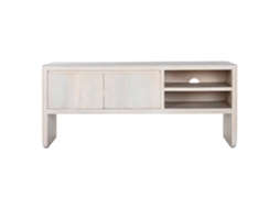 Suporte para Tv em Madeira de Mangueira Branca, 140x40x60cm ALEXANDRA HOUSE LIVING