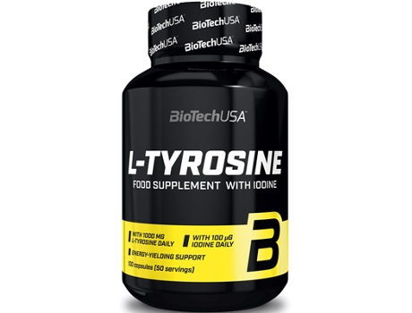 Suplemento Alimentar BIOTECH USA L - Tyrosina 500 Mg