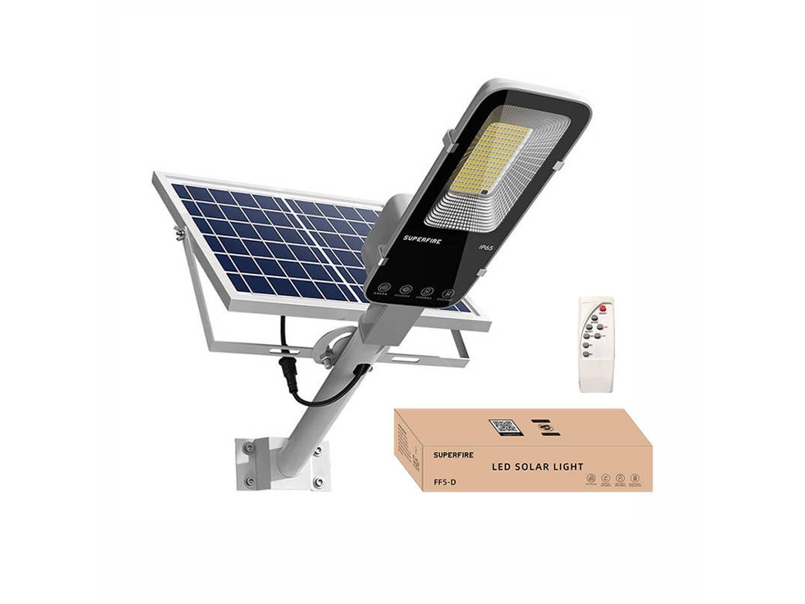 Lâmpada solar Superfire Ff5 D, 486 W, 1400 lúmens, 20.000 mAh