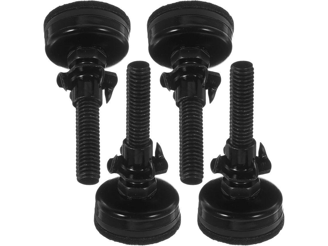 Conjunto De 4 Suportes Niveladores De Móveis Ajustáveis Em Aço Carbono