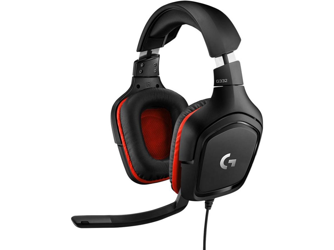 Auscultadores Gaming com Fio LOGITECH G332 (Over Ear - Multiplataforma - Preto)