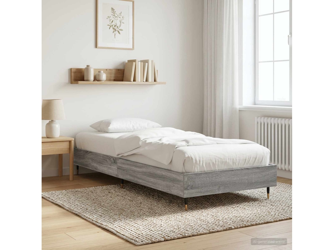 Vidaxl Estrutura Da Cama Sonoma Cinzento 80 X 200 Cm